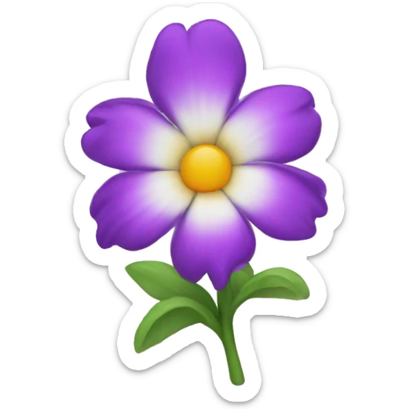 Flower sticker