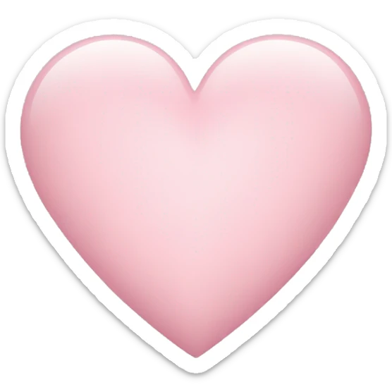 Light pink heart sticker