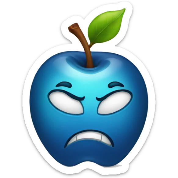 apple cry sticker