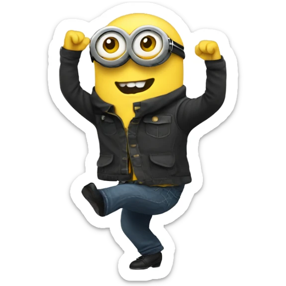Dancing minion sticker