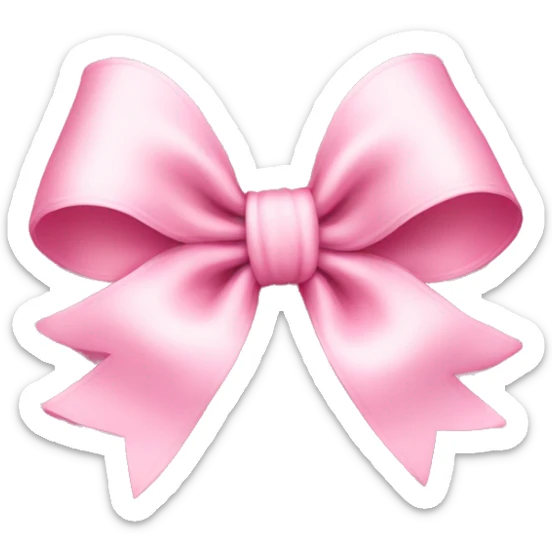Baby pink bow  sticker