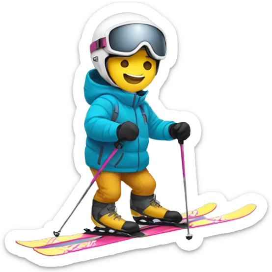 Ski sticker