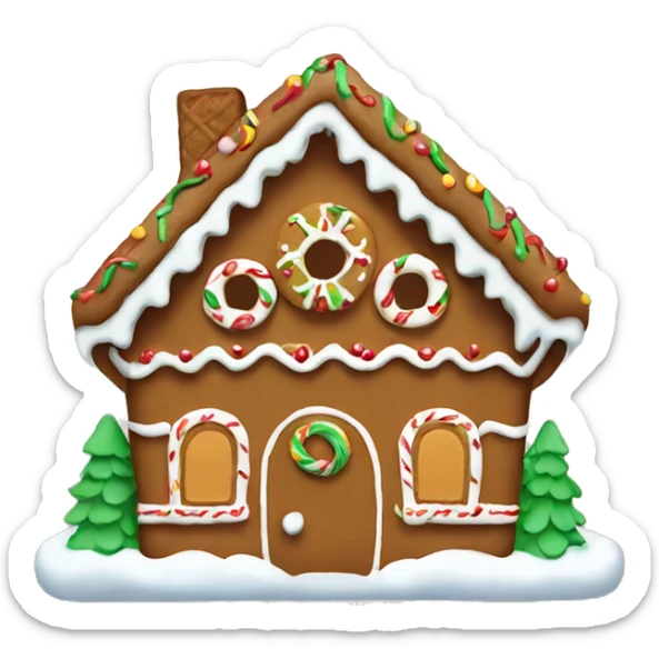 gingerbread house sticker