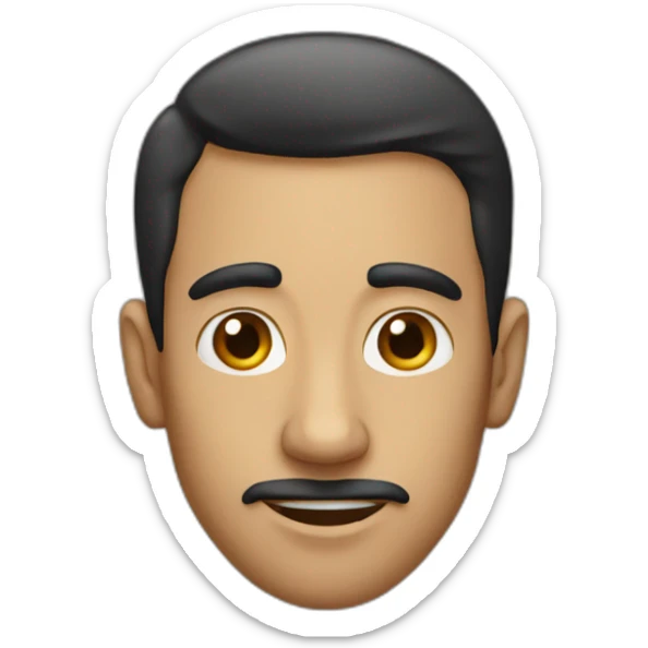 male with a big nose sticker