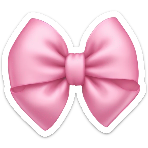 Baby pink bow sticker