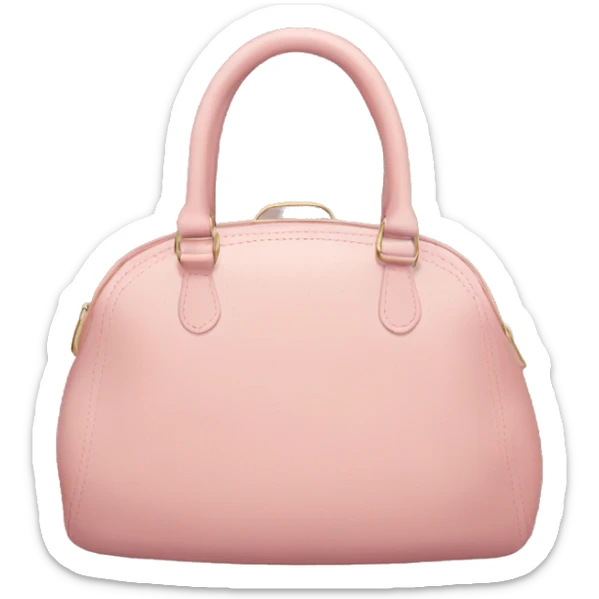 Blush pink purse sticker