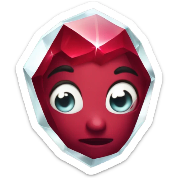 shining ruby sticker