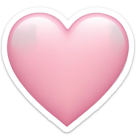 Light pink heart sticker