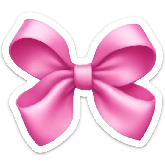 pink bow sticker