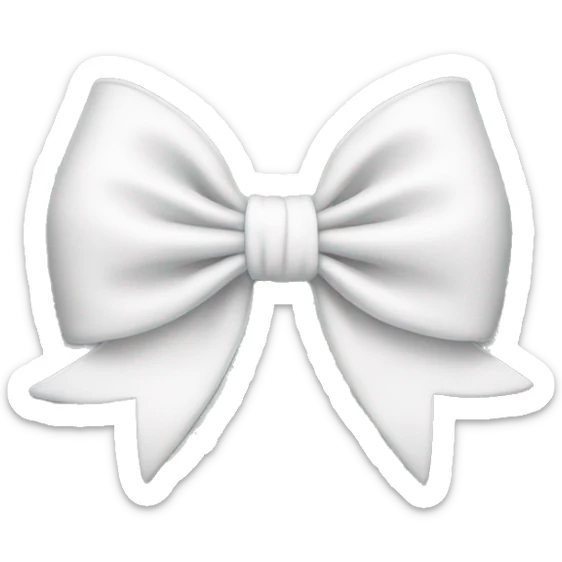 white bow sticker