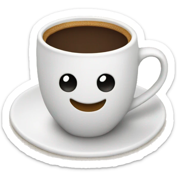 Coffee cup sticker