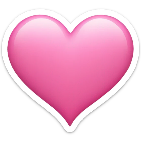 pink heart sticker