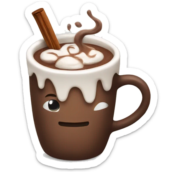 hot chocolate sticker