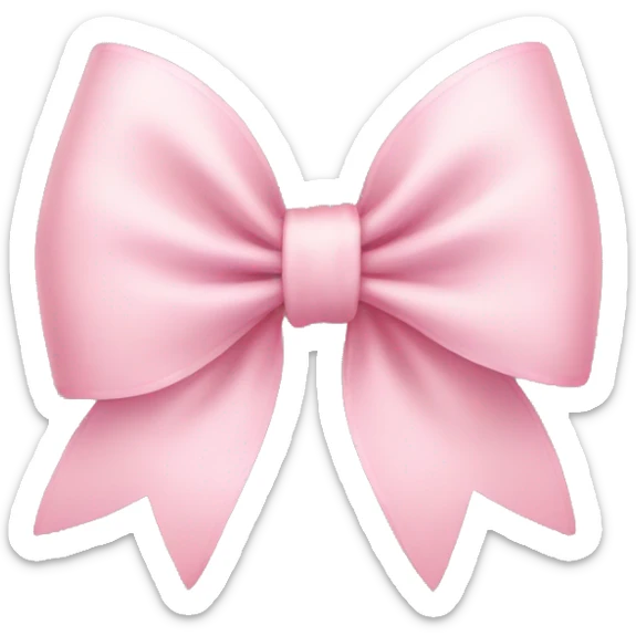 Pastel pink bow sticker