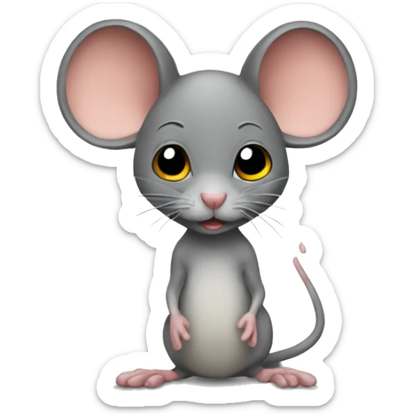 MOUSE WAS SICK  sticker