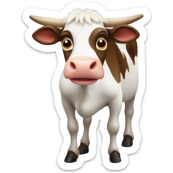 Noël cow sticker