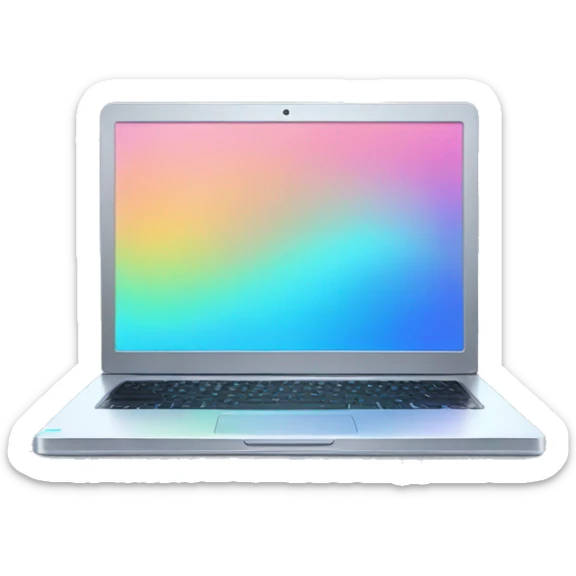 holographic laptop sticker