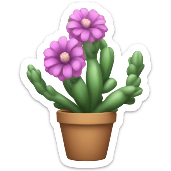 desert flower sticker