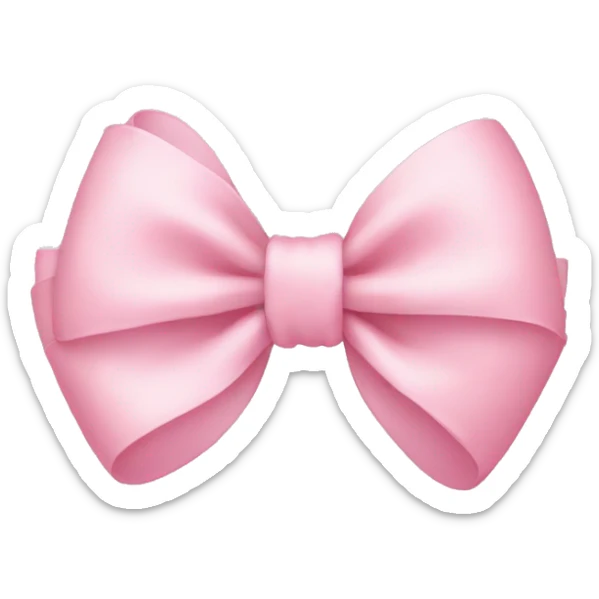 Baby pink bow sticker