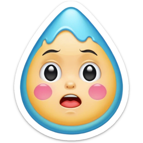 Cry baby sticker sticker