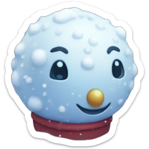 Snowman Statue Epic Mystery Legendary NewYear PokemonTheme Pokeball Snowfall Snowballs sticker