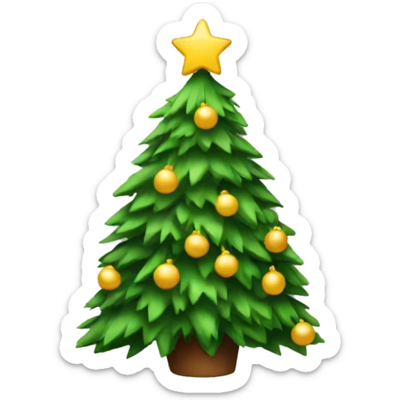 Christmas tree sticker