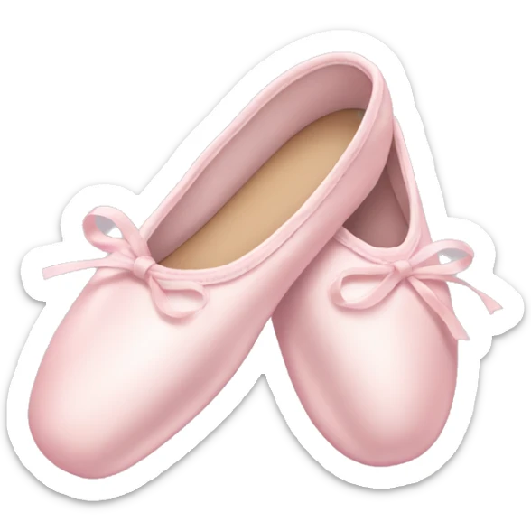 Pale pink ballet shoes sticker