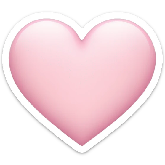 Light pink heart sticker