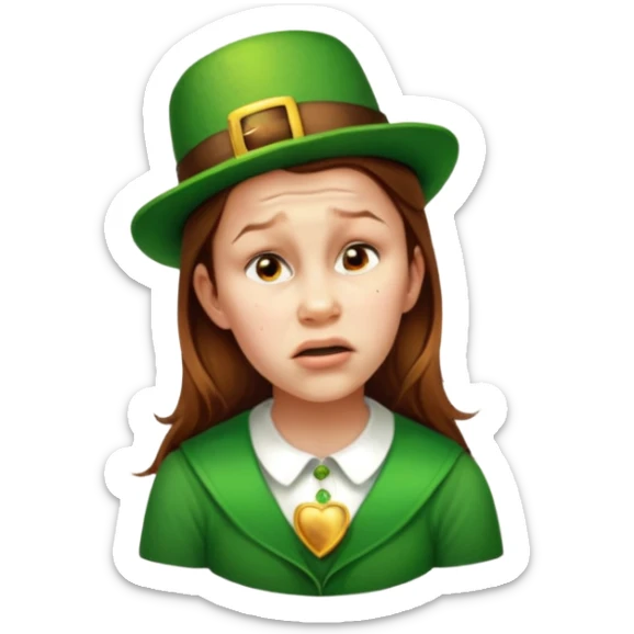 Sad Leprechaun sticker