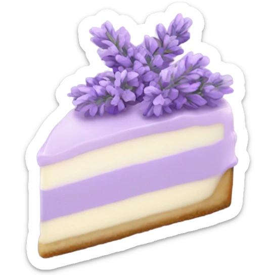 Lavender cheesecake sticker