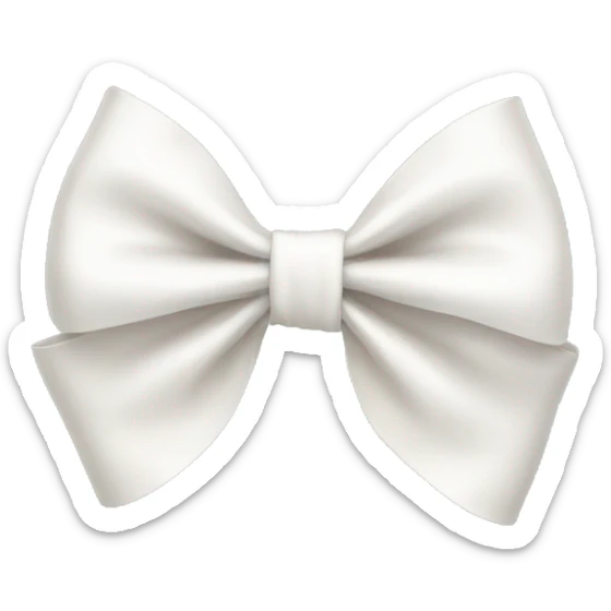 white bow sticker