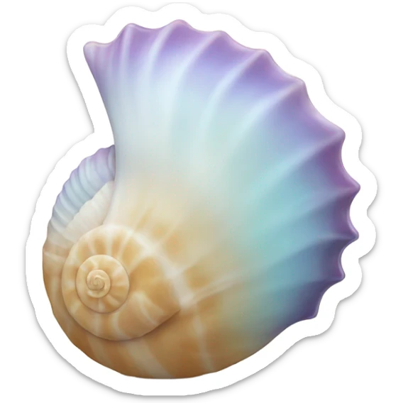 Seashell sticker