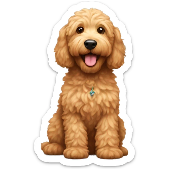 Golden doodle sticker