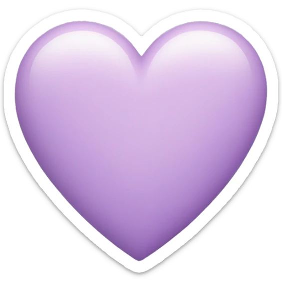 pastel purple heart sticker