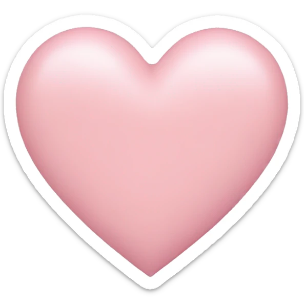 pastel pink heart sticker