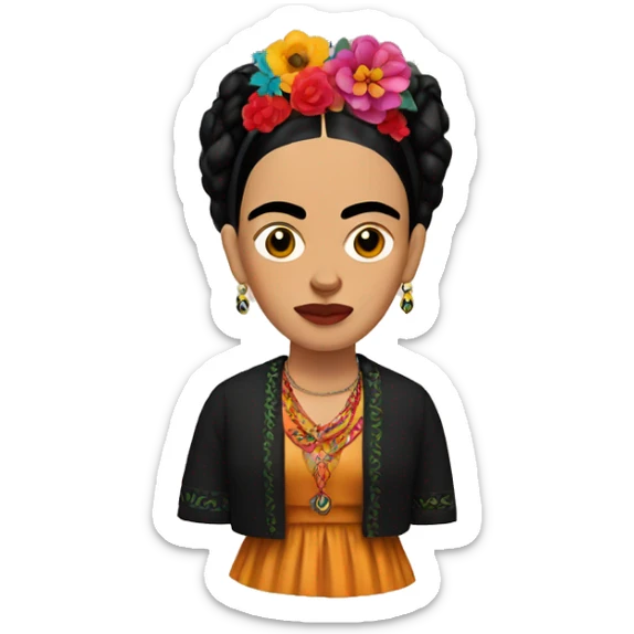 Frida kahlo emoji sticker