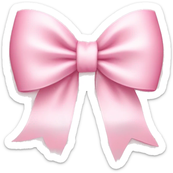 light pink bow sticker