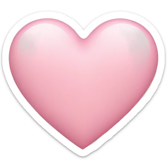 Light pink heart  sticker