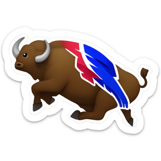 Buffalo bills flying high sticker