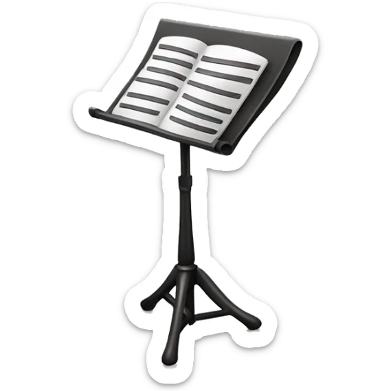 music stand sticker