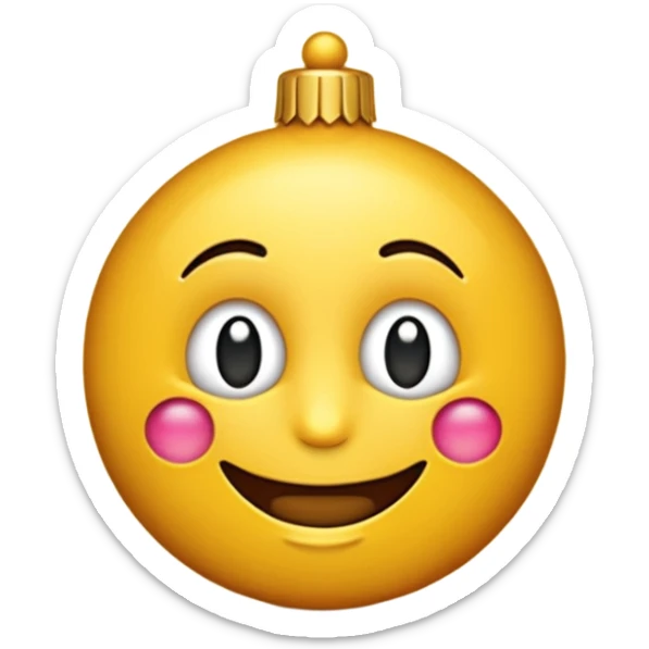 Emoji avec 2026 inscrit en gros pour fêter la nouvelle année  sticker
