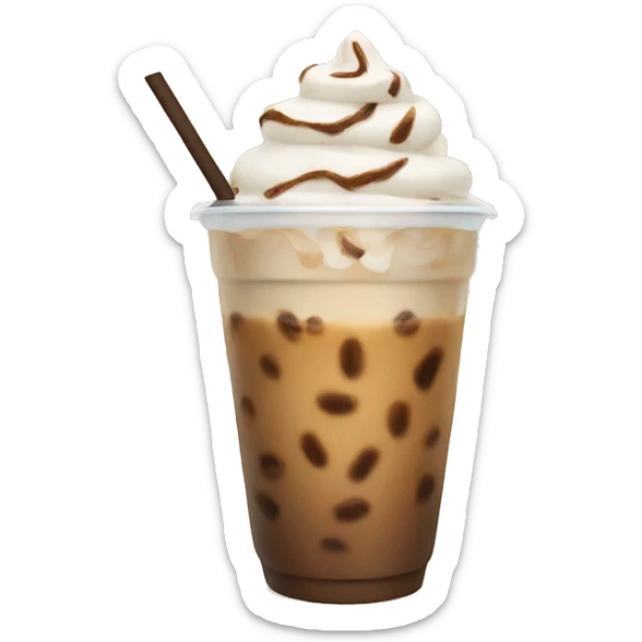 iced latte sticker