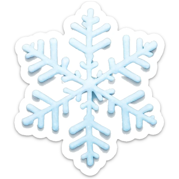 snowflake sticker