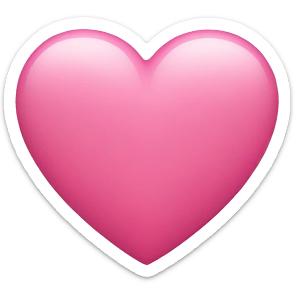 pink heart sticker