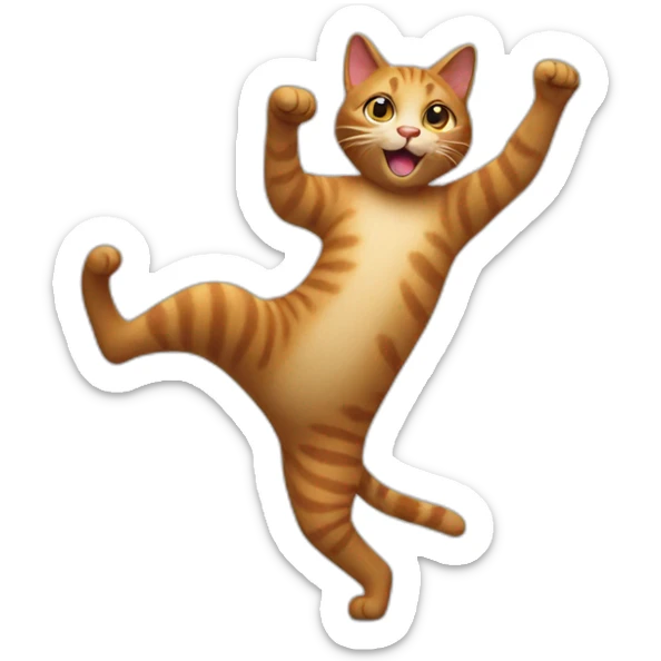 dancing cat sticker