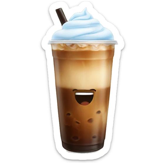 Iced coffee sticker