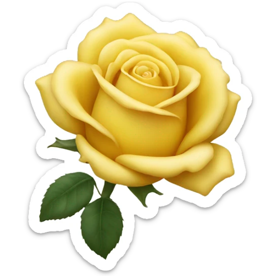 Yellow rose sticker