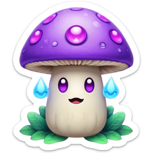 Chakra third eye psychic mushroom  sticker