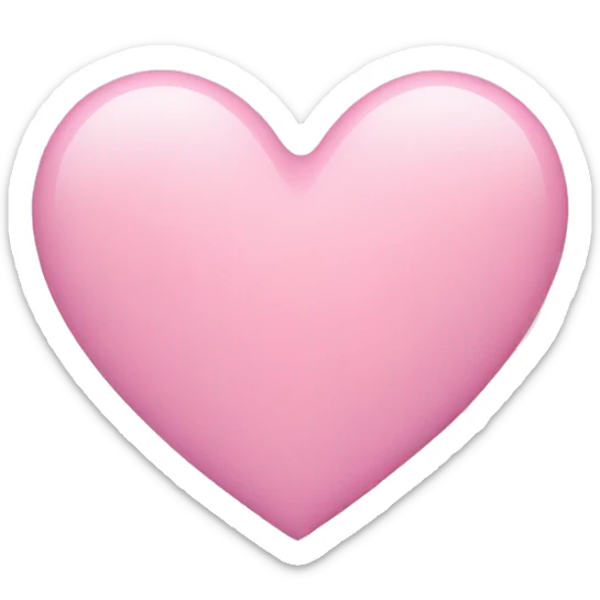 pink pastel heart sticker