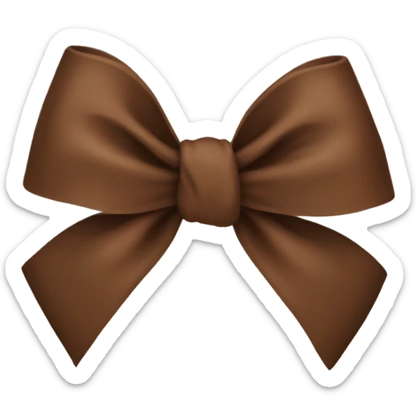 Brown bow  sticker